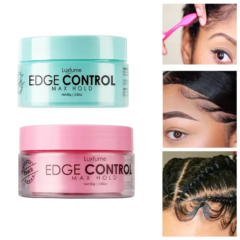 Luxfume Hair Oil Wax Cream Edge Control Hair Styling Cream Broken Hair Finishing Anti-Frizz Hair Fixative Gel