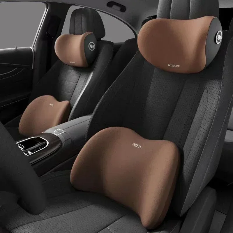 Car Cushion Driving Lumbar Support Waist Support Headrest/Lumbar Support Car Neck Pillow Waist Cushion Driver Seat Backrest