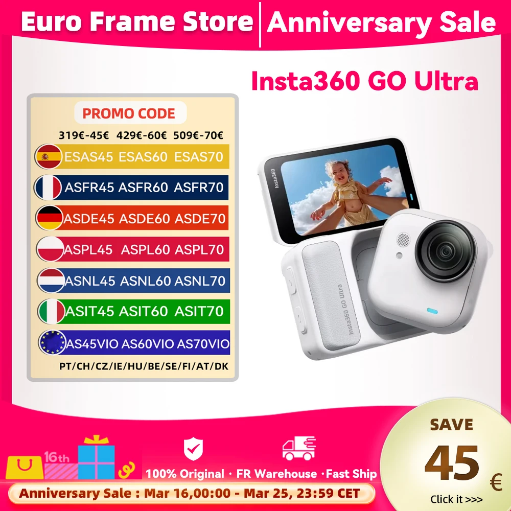 Insta360 GO Ultra 4K Action Camera