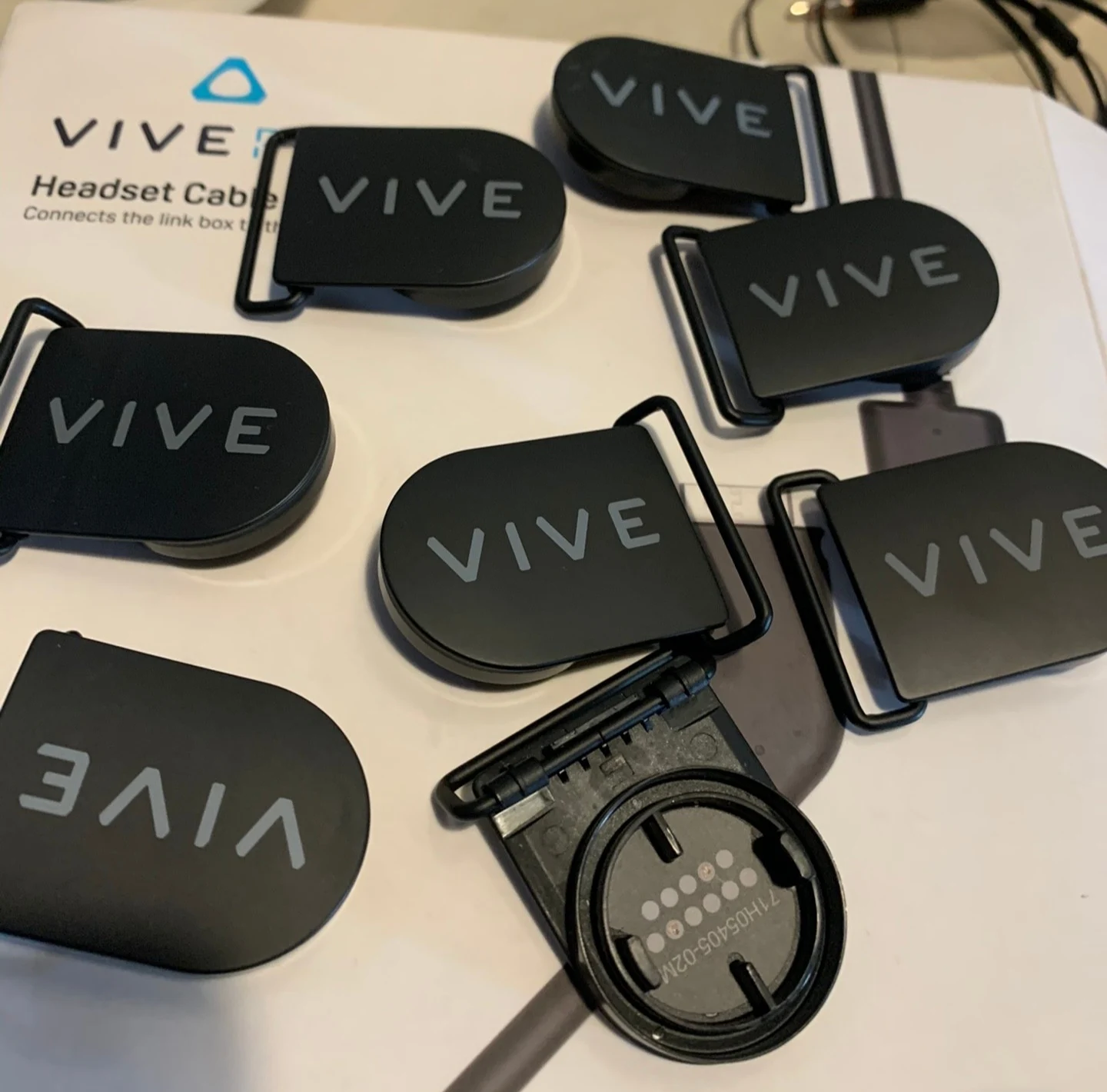 Htc viveヘッドセット用のエッジバックル1組、vrメガネ交換用