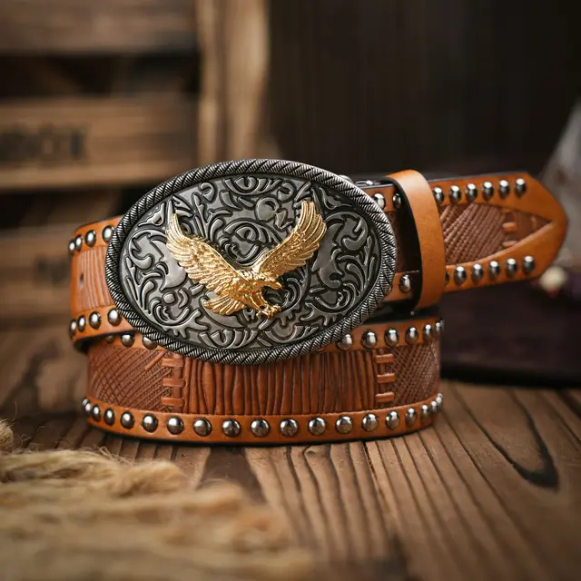 Western Cowboy Belt Buckle - Zinc Alloy, Fits 1.5" Belts, Vintage Designs For Men & Women