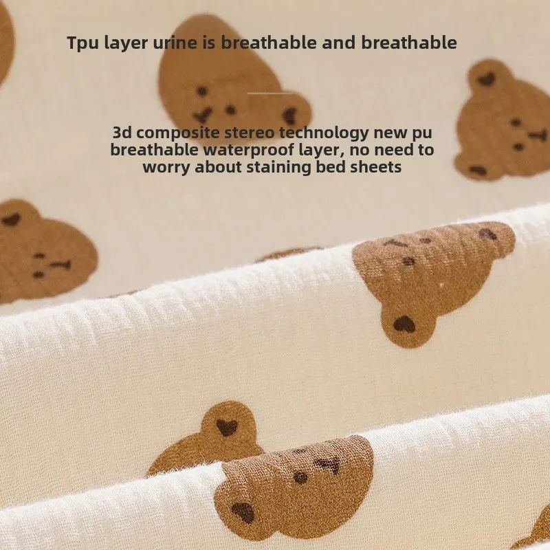 Waterproof Washable Baby Diaper Changing Mat Breathable Absorbent Cotton Urinal Pad for Newborns And Infants Leakage Proof