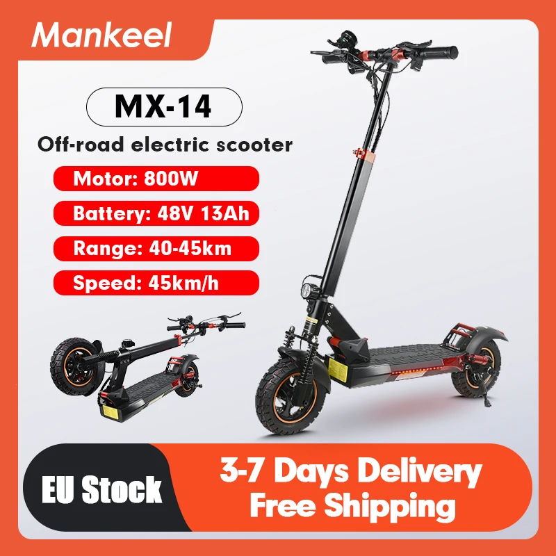 Mankeel MX-14 Off-Road Electric Scooter 800W 45KM/H High Speed Powerful Electric Scooters Adults USA Warehouse electric scooter
