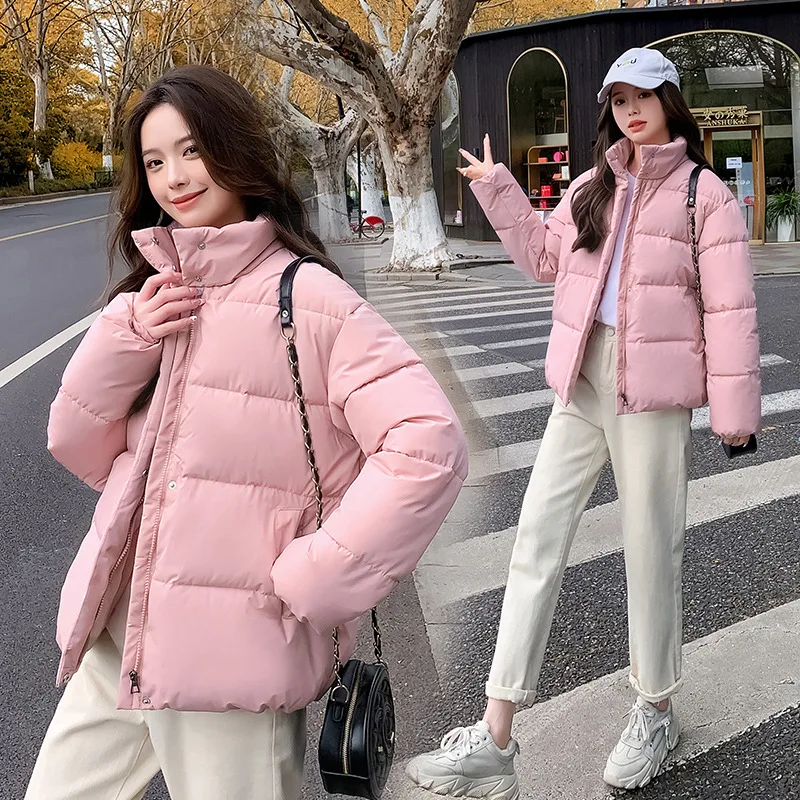 2024 Cappotti Invernali Donna Puffer Streetwear Oversize Colletto Alla Coreana Giacca Donna Parka Fashion Casual Jacket Parka Snow Wear Outwear
