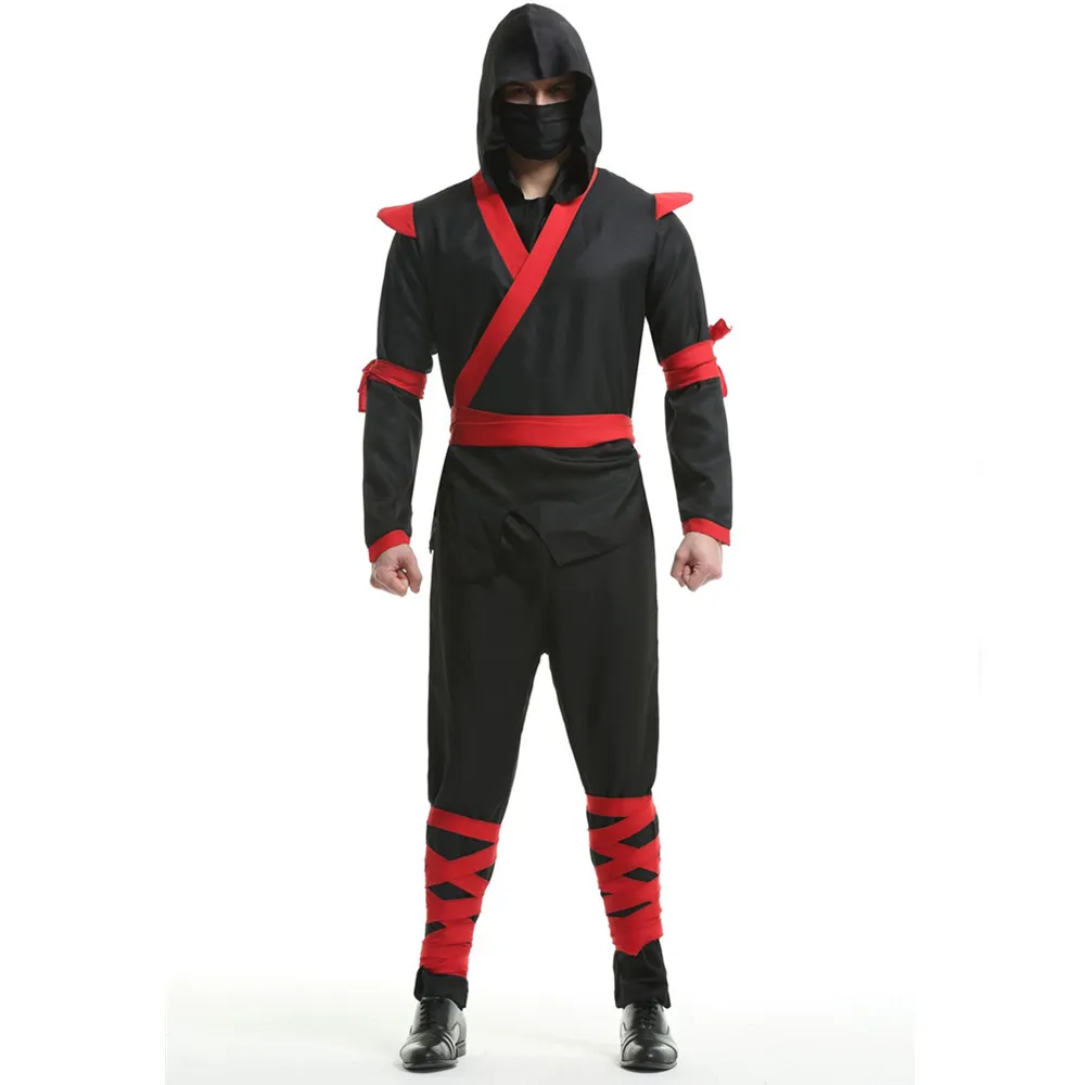 

Ninja Cosplay Anime Halloween Costume for Men Adult Japan Martial Arts Ninja Clothes Suit Fancy Party Dress
