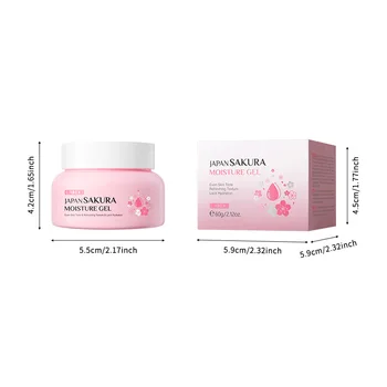 60g Sakura Face Cream Hydrate Moisturizing Cherry Blossom Refreshing Essence Facial Lotion Emulsions Skin Care Korea Cosmetics - Thumbnail 5