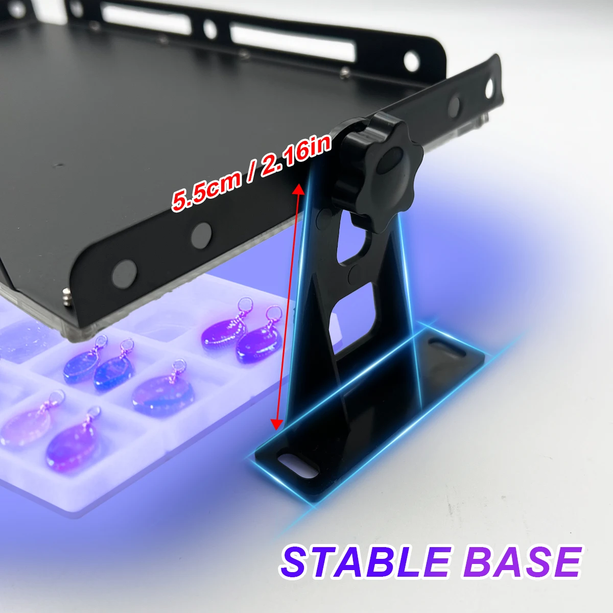 144 LED USB 보라색 조명 395nm UV 경화 램프 형광 감지 램프 그림자 없는 접착제 경화 램프 녹색 오일 수지 경화