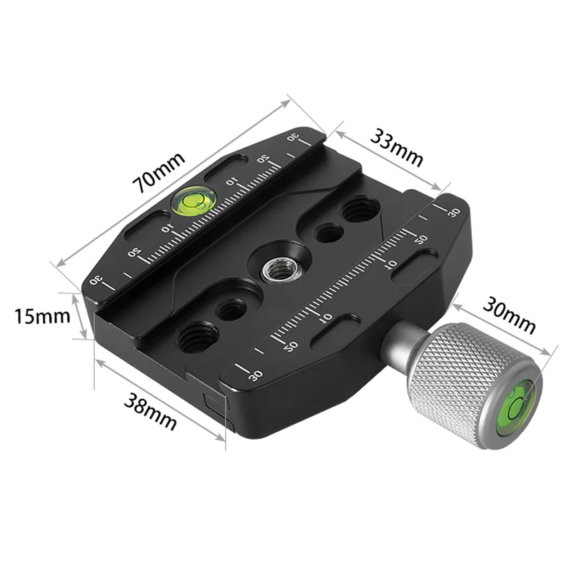 BEXIN QR-70N 클램프 퀵릴리즈 플레이트, Arca 스위스 Manfrotto Gitzo 삼각대 볼 헤드용