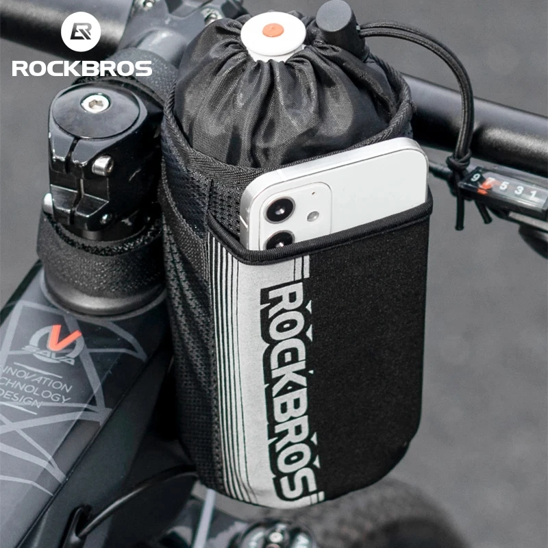 ROCKBROSBicycleHandlebarBagCyclingWaterBottleCarrierHolderWide