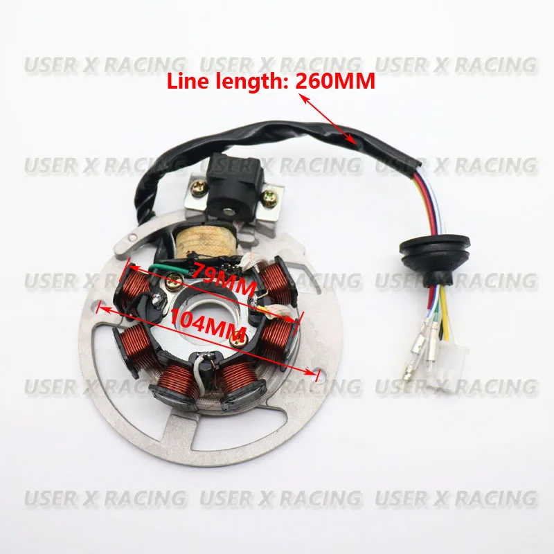 Usx Accessori Moto Universali Motore Accensione Generatore Bobina Statore Per Yamaha Eton Jog50 Xh90 Cg50 Gy6 50Cc