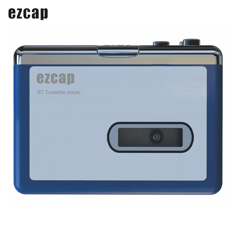 ezcap 215 Portable Personal Walkman Bluetooth Cassette Player, Transmit Retro Tape Music To Bluetooth Earphone or Speaker