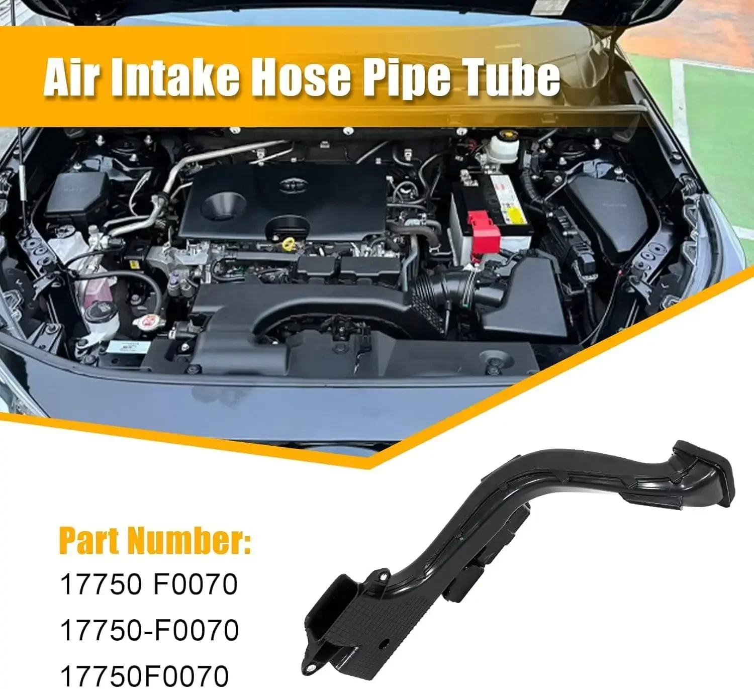 Engine Air Cleaner Intake Inlet Duct Hose Tube Replace 17750-F0070 for Toyota Rav4