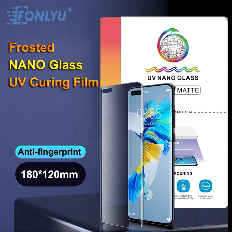Pellicola Smerigliata Fonlyu Nano Glass Matte Uv Curing Hydrogel Movie Per Smartphone Pellicola Da Gioco Per Macchina Da Taglio Con Protezione Dello S