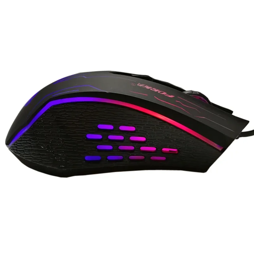 FORKA Silent Click USB Wired Gaming Mouse 6 Buttons 3200DPI Mute Optical Computer Mouse Gamer Mice for PC Laptop Notebook Game gaming mouse