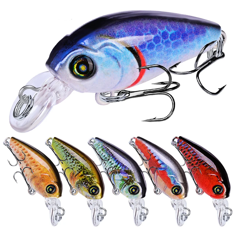 

New 10 Color 4G Rock Bait 47MM Road Asian Bait Rock Little Fat Little Rock Hard Bait Plastic Mino Bionic Bait with Accessories