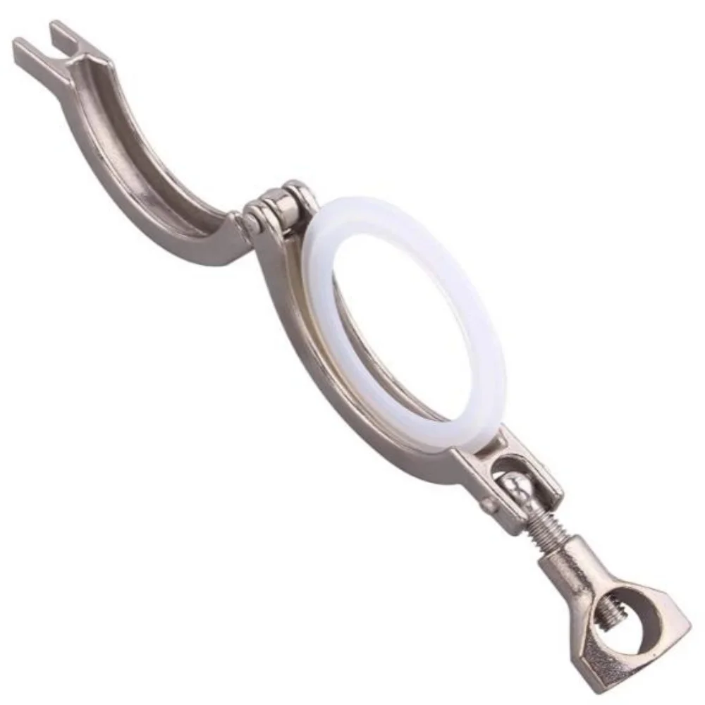 8" OD217mm Sanitary Stainless Steel Tri-Clamp Sanitary Clamp with Wing Nut for Ferrule with 8inch (204mm) Silicone Gasket