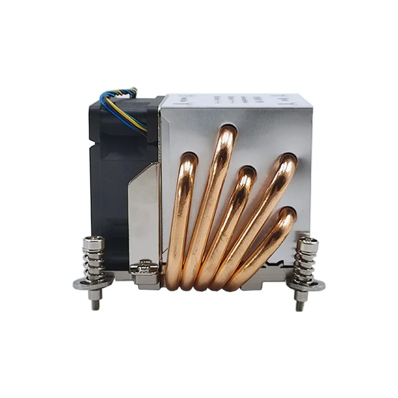 Bom Dissipador Térmico Cpu para Servidor 2u Lga115x Lga1200 Lga1366 Refrigerador com Ventilador 6025 6800rpm Tubos de Aquecimento Tdp até 165w - Imagem 2