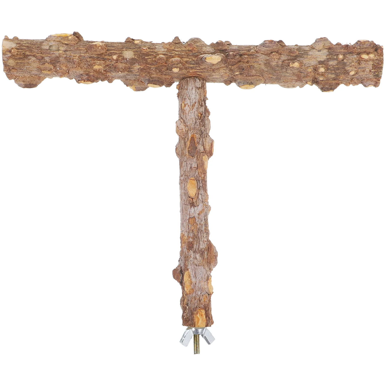 

1 Set of Bird Stand Perch Wooden Bird Stand Toy Decorative Parrot Stand Toy Cage Accessory