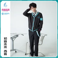 Official Anime Miku Cosplay DK Uniform Suit Pants Casual Men Straight Trouser Fashion Male Man Solid Pants Student Dress 1