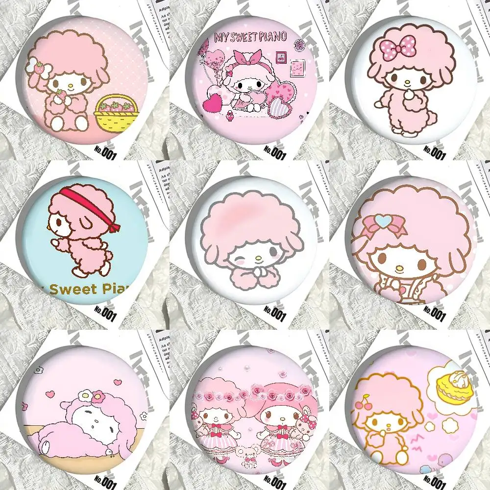 M-MY S-SWEET P-PIANO Badges Button PinsBrooch Creative Funny Quotes Badge Clothes Backpack Jewelry Gift For Kids Friends