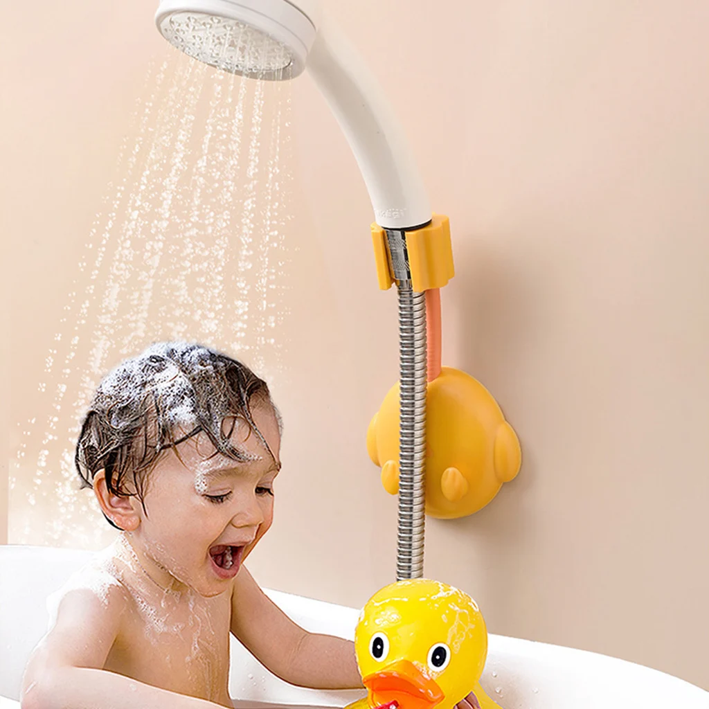 360&deg; Shower Adjustable Hand Shower Holder Suction Cup Holder Universal Rail Head Bathroom Bracket 2 Hooks Stand