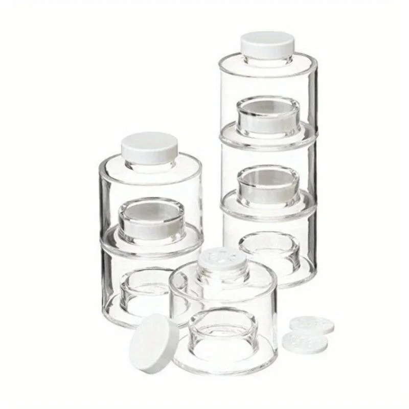 Spice Jar Pepper Shaker Box Spice Tower Herb & Tools Transparent Seasoning Cans Kitchen Rack Condiment Bottles 6Pcs/Set spice jar,spice rack,seasoning jar,seasoning bottle,spice dispenser
