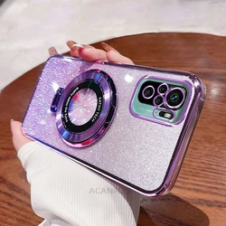 Glitter Plating Silicone Case with Holder and Stand - Redmi 10a (SFCXZJ Purple)