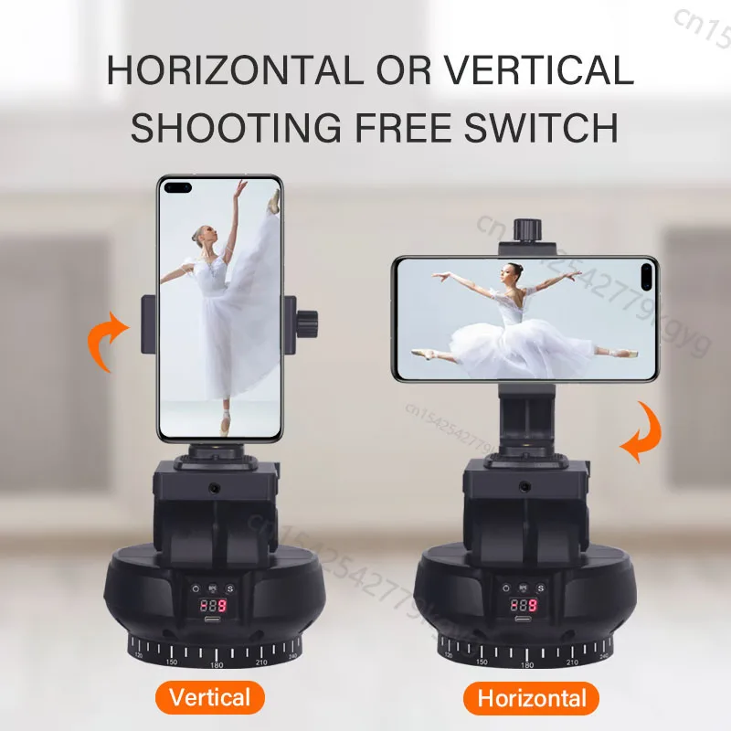 ZIFON YT-1200 Face AI intelligent Following Head Rotation Panoramic Remote Control Pan Tilt Motorized Tripod head Electric head tripod ball head