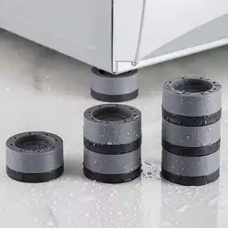 4Pcs Washing Machine Stands Anti-Vibration Stands Shock Absorbed Washing Machine Legs Height Increasing Refrigerator Pad