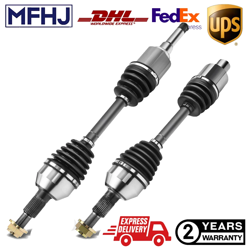 2x CV Axle Shaft Assembly For Chevrolet Equinox GMC 2010- 2.4L Front LH & RH 15934402, 20906475, 15934401 20881990 20906474
