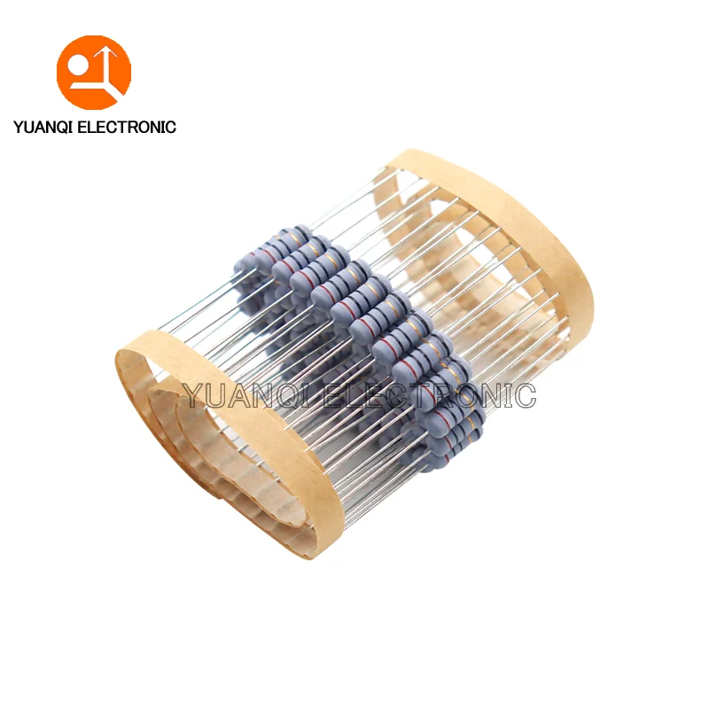 1W 5% Wire Wound Resistor Fuse Winding Resistance 0.1 0.22 0.33 0.5 1 2.2 3.3 4.7 5.1 6.8 10 15 22 47 68 100 200 510 ohm 20PCS wirewound resistor