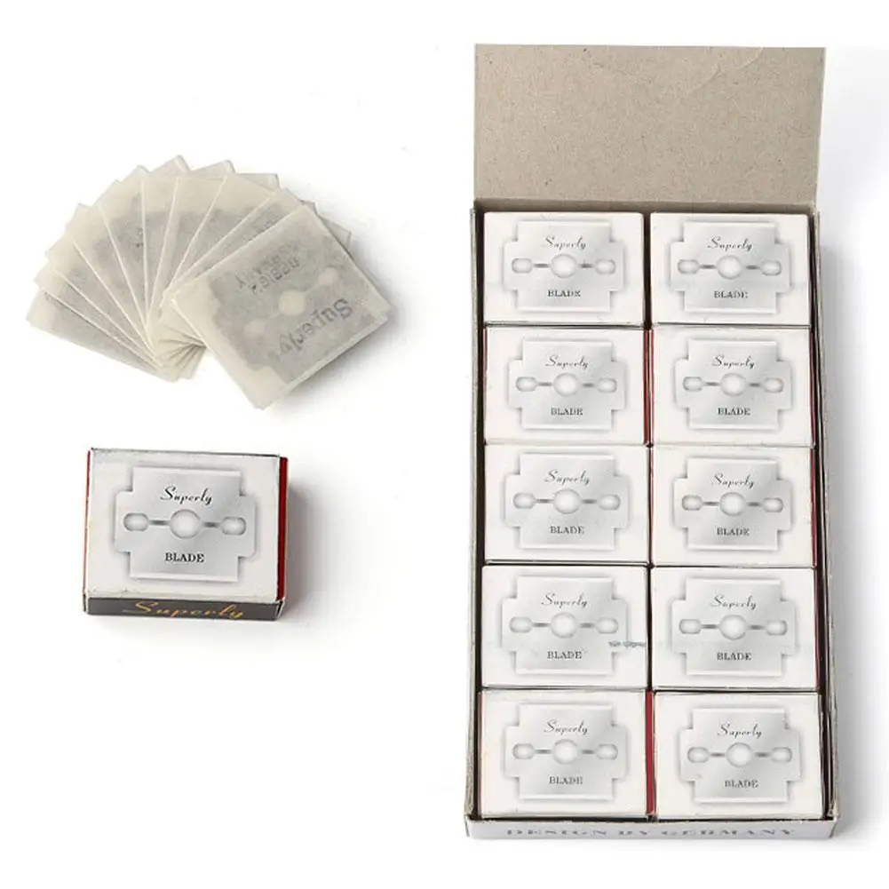 스킨 리무버 핸드 풋 파일 발 칼 레무버 하드 풋 케어 페디큐어 기계에 대한 100 Pcs 스틸 교체 블레이드