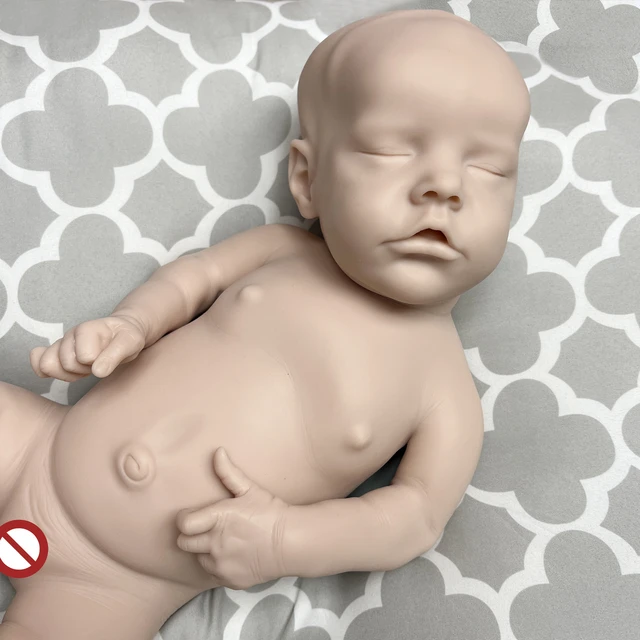 16 Inch Reborn Silicone Entier Unpainted Bebe Pеборн bébé Reborn Doll Kits  Full Body Silicone Boneca Reborn Corpo Silicone