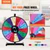 VEVOR 18/24/36 inch Spinning Prize Wheel 14 Slots Spinning Wheel Tabletop or Floor Standing Win Fortune Spin Games in Party Pub 2
