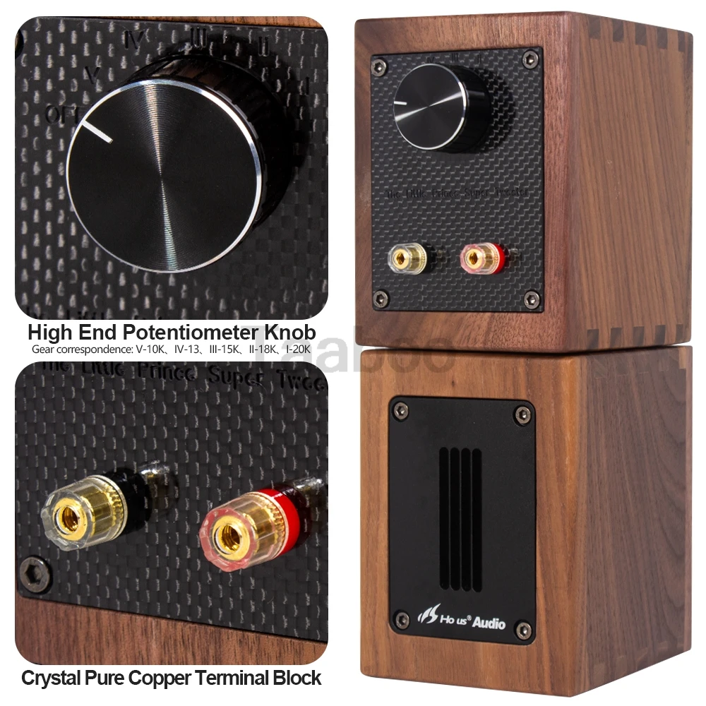 30W 6Ohm Walnut Fever Independent Ribbon Super Tweeter External Tweeter Sound Box Speaker
