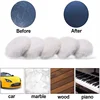 1/5Pcs 3/4/5/6/7Inches Wool Polishing Disc Waxing Polishing Buffing Car Paint Care Polisher Pads for Car Wash Auto Accessories 3