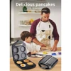 Electric Pancake Pan - Non-stick Coating, Physical Anti-stick Design, Suitable for Breakfast Omelette, Pizza, Cheese Bread 2