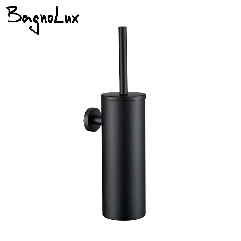 Toilet Brush Holder Bathroom Accessories Hardware Stainless Steel Wall Mount Cleaning Tool Durable Vertical