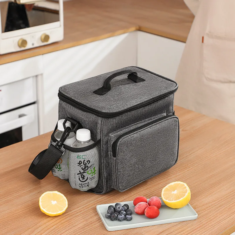 

Вместительная сумка-холодильник, сумки для кемпинга и пикника, изолированная сумка из ткани Оксфорд, Портативная сумка для ланча, сохраняющие свежесть, аксессуары для пикника