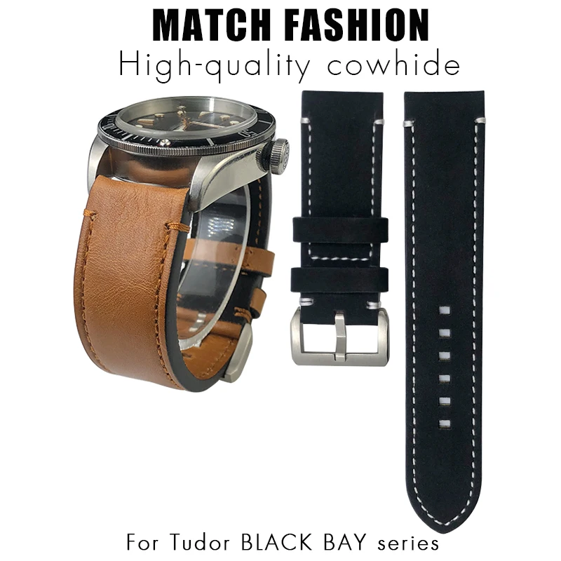Cinturini Per Orologi Vintage In Vera Pelle Di Vacchetta Fatti A Mano Cinturini Per Orologi Da Uomo Per Cintura Tudor Black Bay Bronze 22Mm 23Mm