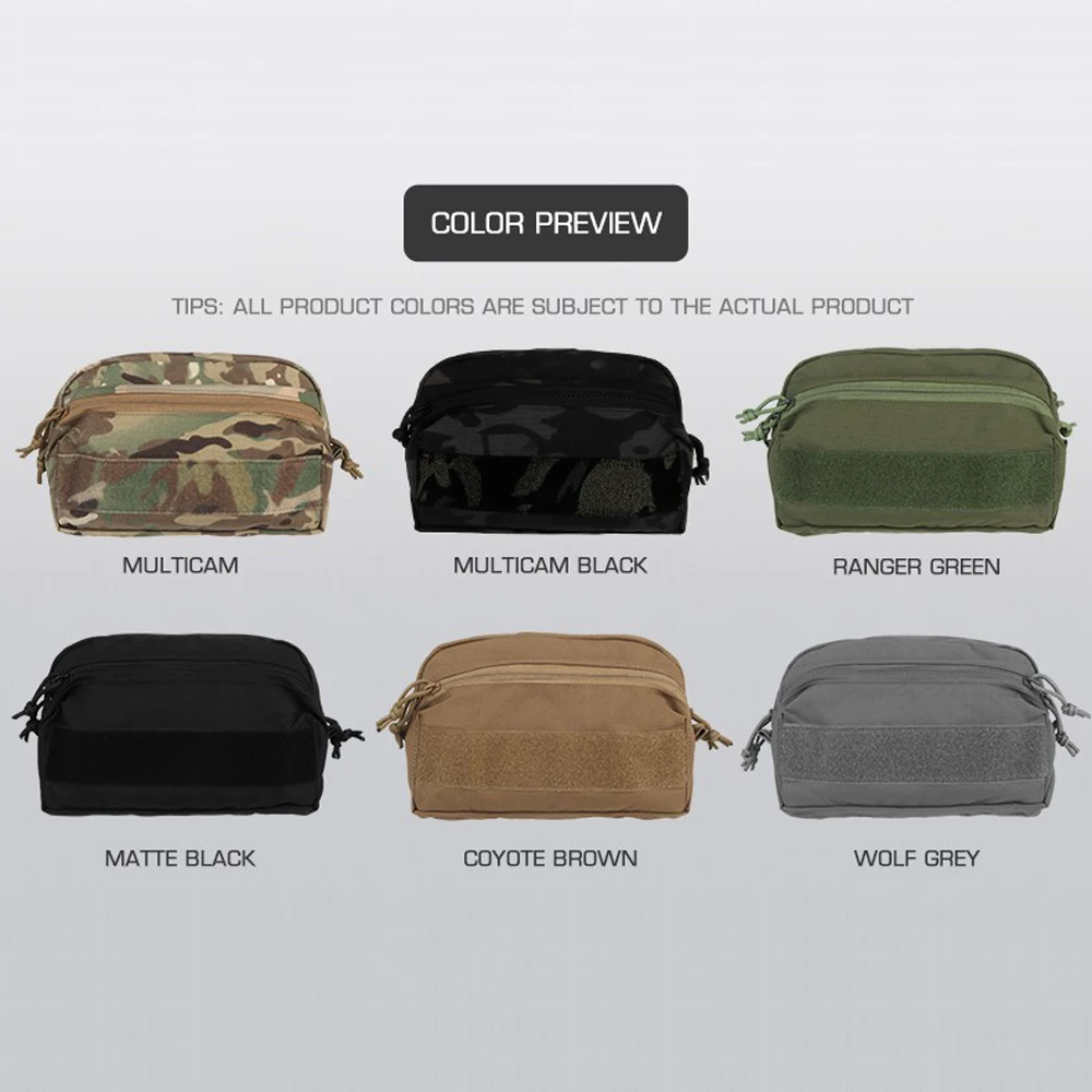 DulCCS-Sac Utilitaire en Poudre Molle à Double Fermeture Éclair, Accessoire de html, Organisateurs Airsoft, Bungalow  18
