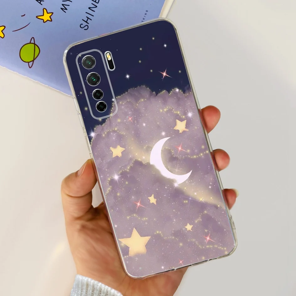 Clear Fashion Pattern Soft Silicone Case