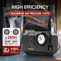 CARSUN Mini pompe à Air gonfleur de pneu voiture électrique Mini 20L/Min compresseur d'air Portable pour voiture motos vélo gonflable 2