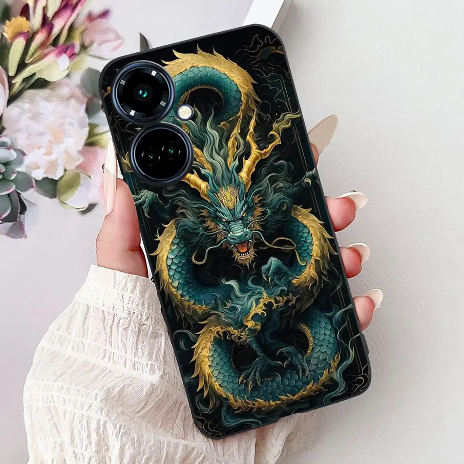 Elegant Butterfly Cat Black Silicone Soft Phone Case