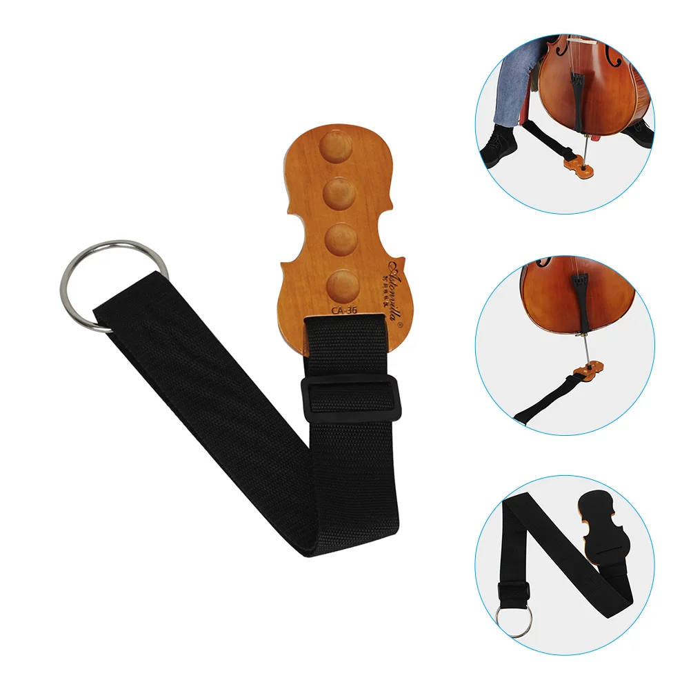 

Cello Anti-slip Mat Non Flooring Nonslip Endpin Stopper Non-slip Holder Stand Nonslip Accessories with Adjustable Straps