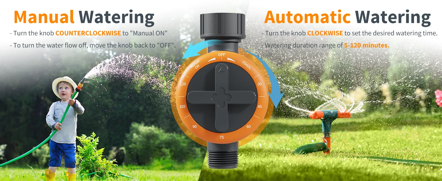 Description Picture 5 of itemDiivoo Garden Ball Valve Automatic Electronic Watering Timer Home Garden Irrigation Timer Water Pressure Work Controller System