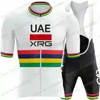 Maillot de Cyclisme Tadej Pogačar 2026 UAE Team,Vêtements de Cyclisme Champion du monde,Italie France Espagne Tour Chemises de route pour hommes,Cuissard à bretelles Vêtements de VTT et cyclocross 3
