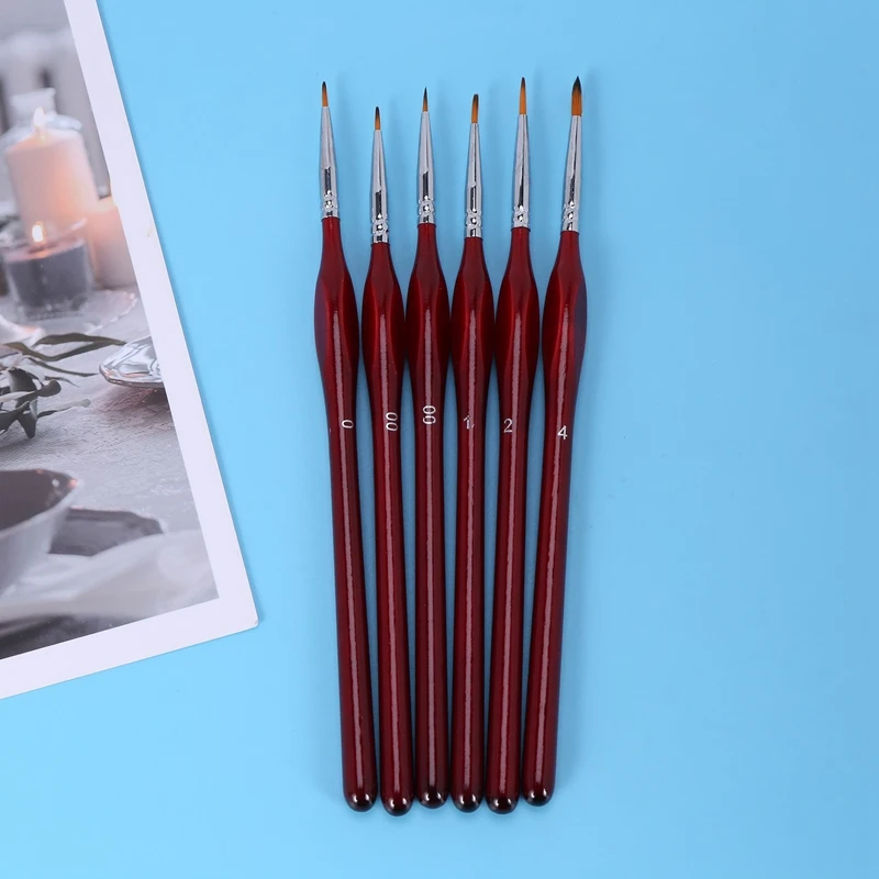 18-Piece Fine Paintbrushes - Detail Paint Brush Set - For Acrylic, Watercolor, Oil