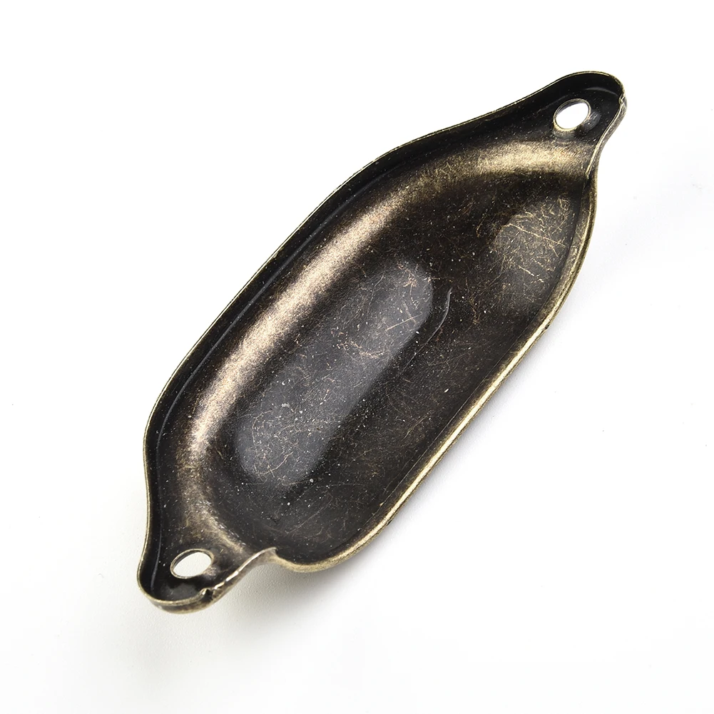 Description Picture 6 of item10 PCS Vintage Metal Kitchen Drawer Cabinet Door Handles Furniture Knobs Hardware Cabinets Antique Brass Shell Pulls