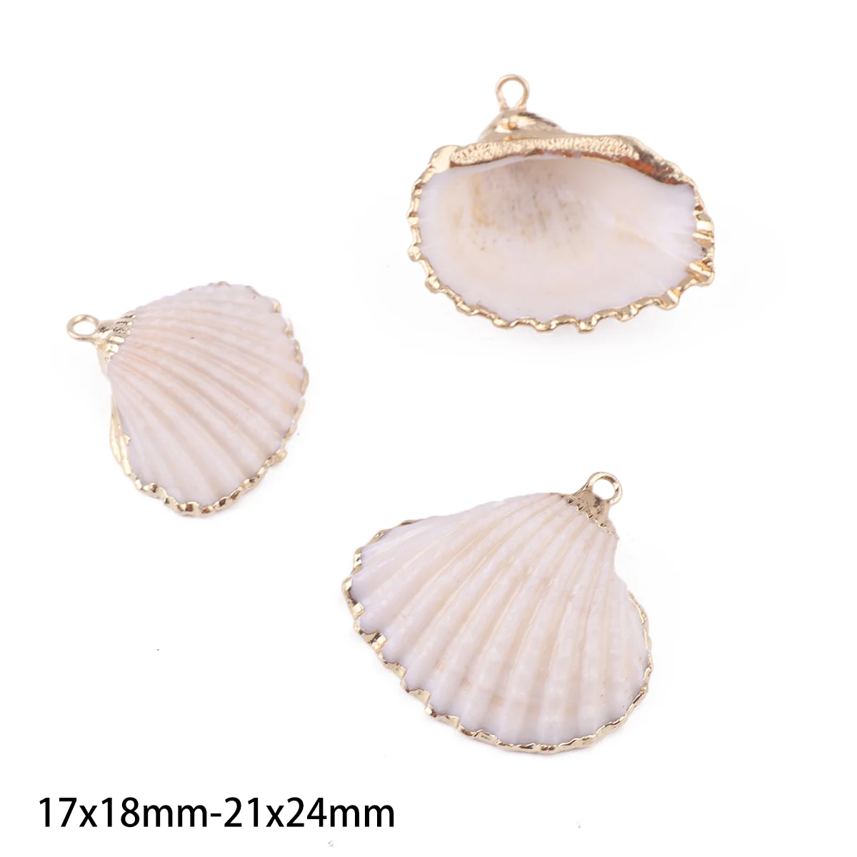 2 Stück natürliche Muschel-Charms, winzige Muschel-Kauri-Muscheln, Perlen, DIY-Schmuckherstellung, Zubehör für Halsketten, Armbänder, Anhänger – Detail 11